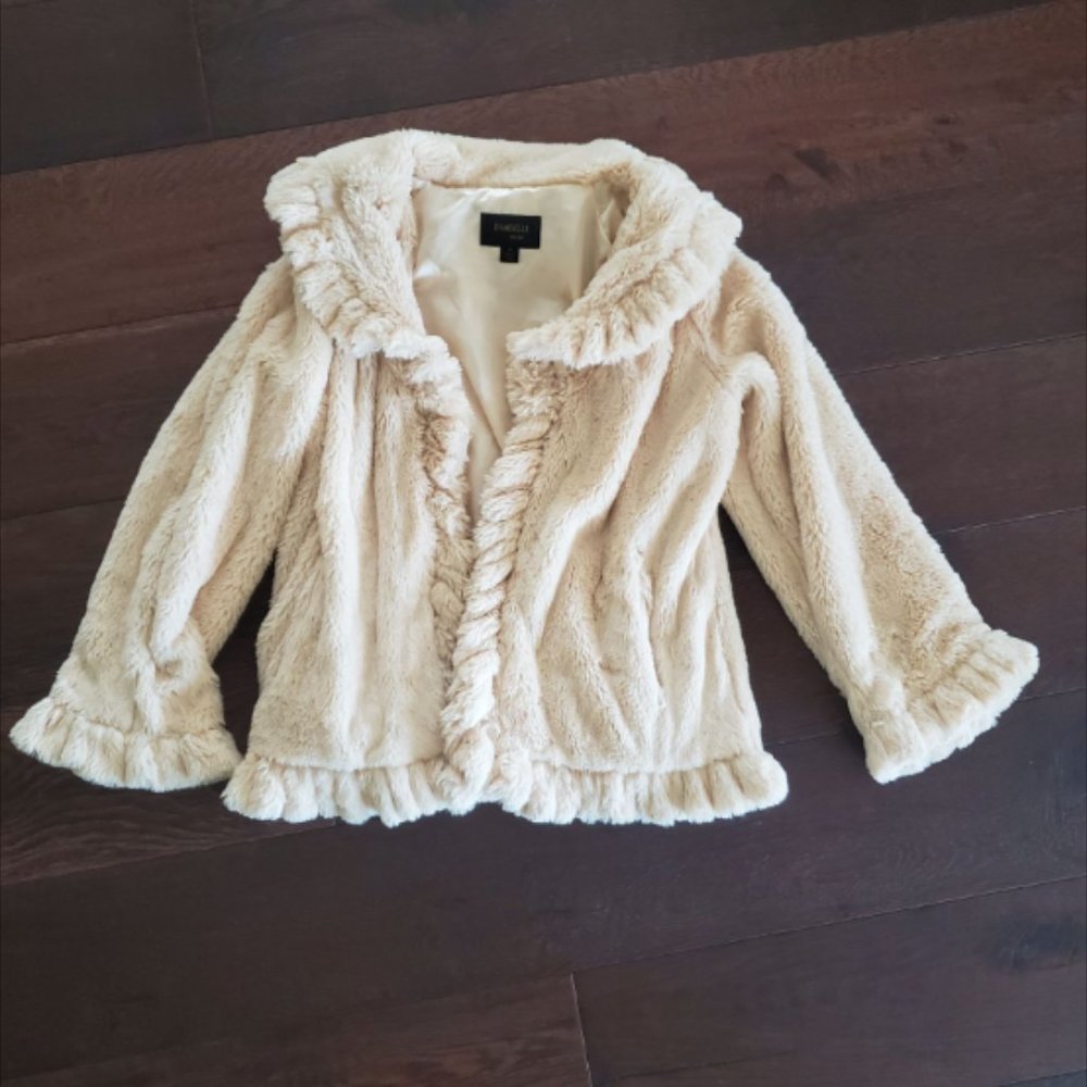 Damselle Faux Fur Jacket Coat ,  Princess and Wedding Vibes